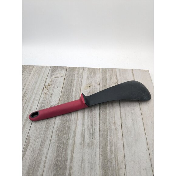 Joseph Joseph Black Silicone Solid Spoon Server Pinkish Handle - Picture 4 of 8